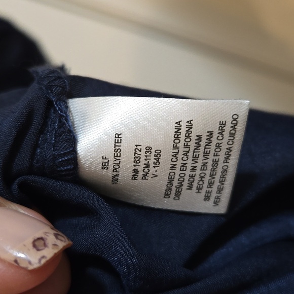 Kingston grey- navy shirt dress,shiny, - Picture 9 of 9